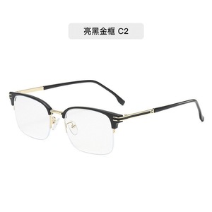 Monturas de gafas rectangulares con montura completa para hombre, lentes de resina anti luz azul, ligeras C1 - Product Image 2