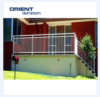 Système de balustrade en aluminium de haute qualité, charpentier pour balcon et escaliers, prix au mètre carré