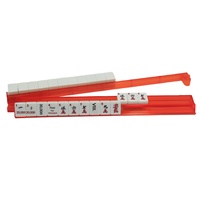 Règle de placement et de tri pour Mahjong américain, 18 pouces, en plastique transparent, outil de rangement deux-en-un