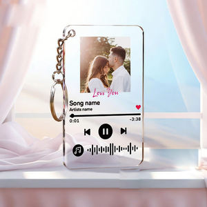 พวงกุญแจอะคริลิครูปแบบทำมือมาใหม่พวงกุญแจคู่นักเรียนสุดสร้างสรรค์ของที่ระลึกของตกแต่งคริสต์มาส - Product Image 1