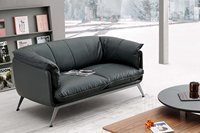 Canapés de bureau sectionnels confortables en cuir véritable de haute qualité, meubles de bureau modernes, ensemble de canapés de direction