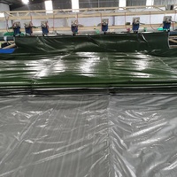 Bâche robuste 3m x 4m (10x12 pieds) enduite de PE, imperméable et anti-UV, haute qualité, motif uni pour l'extérieur, idéale pour l'enduitement