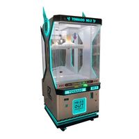 Machine à pince à monnayeur pour centre d'amusement, avec lumières LED, pour la distribution de peluches et de cadeaux