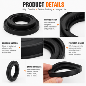 Joint d'étanchéité en caoutchouc silicone EPDM de qualité alimentaire personnalisé pour <span class=keywords><strong>machine</strong></span> à café, compatible avec les machines à expresso Saeco, Gaggia, La <span class=keywords><strong>Pavoni</strong></span> - Product Image 4