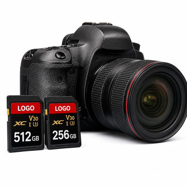 2026 New 512GB 256GB SD Card V30 C10 160MB/s 4K 8K Video Memory Card for Camera DSLR UHS-I Bulk Wholesale Custom Logo