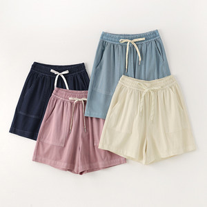 Shorts in Denim Azzurro a Vita Alta, Stile Vintage e Vestibilità Comoda per Donna, Estate 2025 - Product Image 1