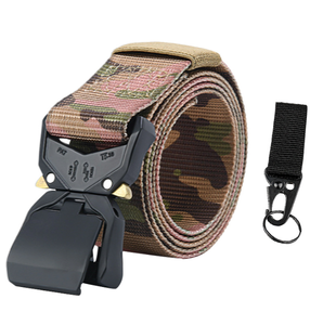 เข็มขัดยุทธวิธีไนลอน TB101 ขนาด 1.5 นิ้ว 9 สี ลายพรางวู้ดแลนด์ สำหรับงาน CP ปฏิบัติการรบ ล่าสัตว์ และเดินป่า สำหรับกีฬากลางแจ้ง - Product Image 2