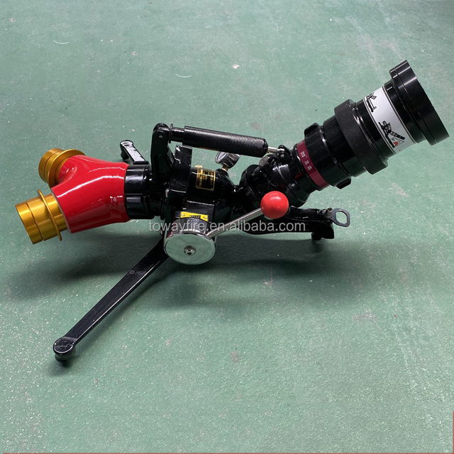 2.5" Easily Man-Carried Fire Water Monitor for Ground Fire Rescue Portable Ground Fire Monitor
