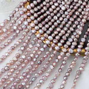 5-6mm tím Baroque ngọc trai nước ngọt hạt - Product Image 2