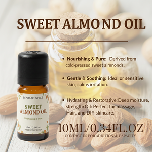 Aceite de Almendras Dulces 100% Puro, Prensado en Frío, Hidratante Natural, Aceite Portador para el Cuidado de la Piel, Extracto Esencial de Almendras - Product Image 4