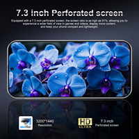 Nouveau Téléphone Portable Original M15 Ultra 7,3 pouces 5G Débloqué avec Stylet 16 Go + 512 Go Grand Écran pour le Gaming Android 15 IA