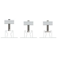 Système de panneaux PV support de rack support en aluminium toit en métal montage solaire mini rails