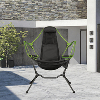 Nouvelle chaise à bascule pliable et portable en acier inoxydable, légère et durable, pour le camping en plein air, la randonnée, la pêche, le pique-nique