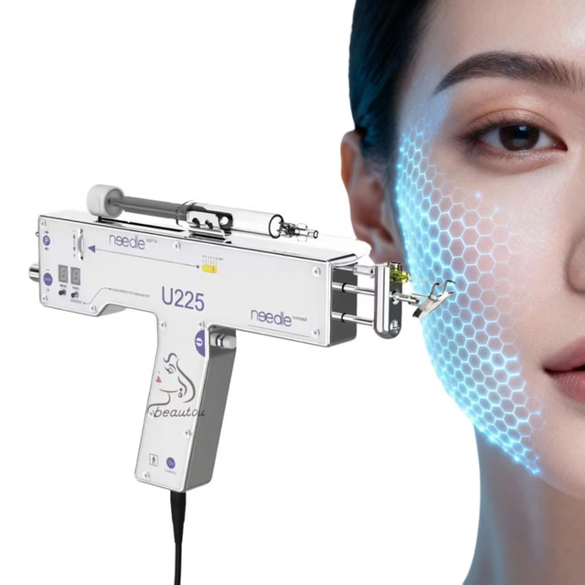 Needle Free Beauty Injection Machine for Facial Skin Hair Mesoderm Therapy Needle Free Anti-aging Nano Crystal U22