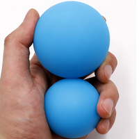 Balle de massage en silicone naturel durable avec logo personnalisé en relief (40-89 mm) pour la thérapie par le yoga et les cadeaux promotionnels – Vente chaude