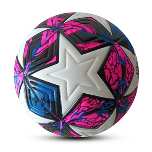 Pallone da <span class=keywords><strong>Calcio</strong></span> <span class=keywords><strong>Serie</strong></span> Star N.5 per Adulti, da Competizione, per Esterni, Resistente all'Usura, Rivestito in Pelle PU, Morbido e ad Alta Elasticità - Product Image 1