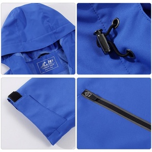 Chaquetas personalizadas para hombre al aire libre con cremallera reflectante Softshell deportes de invierno chaqueta de caza táctica chaquetas cortavientos impermeables - Product Image 4