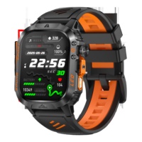 Reloj Inteligente para Exteriores HT46, Batería Grande de 1200 mAh, Pantalla Curva de 2.01 Pulgadas, Llamadas Inalámbricas, Resistente al Agua IP68, Robusto y Duradero