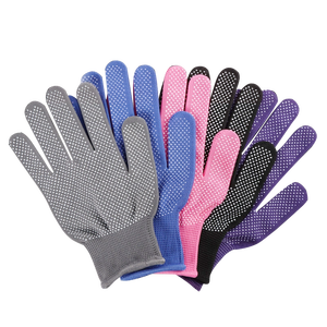 Luvas de Trabalho e Inspeção de Poliéster Tricotado de Calibre 13 com Pontos de PVC, Anticorte e Antiderrapantes, com Forro de Nylon. Amostra Grátis - Product Image 4