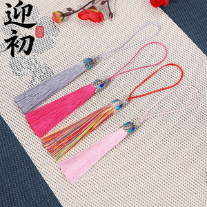 Bienvenido al Comienzo: Nuevo Adorno Colgante Decorativo de Poliéster con Borlas y Flecos Estilo Chino para Marcapáginas - Product Image 2