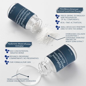 Kit de Suero de Fibronectina Fermentada (6 Piezas/Set) con <span class=keywords><strong>Ácido</strong></span> <span class=keywords><strong>Hialurónico</strong></span> en Polvo Liofilizado para el Cuidado Diario de la Piel, Solución Revitalizante - Product Image 3