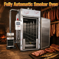 Four à fumage de viande en gros certifié CE, fumoir industriel pour saucisses, bacon, jambon, poisson