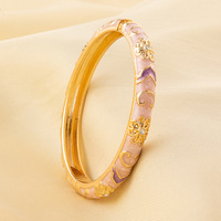 Bracelet en alliage de style chinois pour femmes, inspiré de la créativité culturelle du Musée du Palais, hypoallergénique et résistant à la décoloration