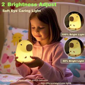 Square <b>Touch</b> <b>Lamp</b> for Bedroom Night <b>Lamp</b> with Dimmable Light USB Powered Color-Changing - Product Image 2