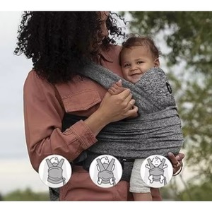 Muestra Gratuita de Portabebés - ComfyFit, Gris, Híbrido, 3 Posiciones de Transporte, 0m+ 8-35lbs - Product Image 3