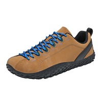 Chaussures de randonnée unisexes minimalistes à lacets, zéro drop, effet pieds nus, en cuir microfibre, doublure en maille, respirantes, avec large embout et semelle de printemps
