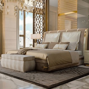 Lit MEIJIA Super-king <span class=keywords><strong>double</strong></span> rond réglable Queen Smart capitonné king size gris banane Dabble - Product Image 2