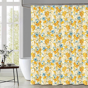 Floral aquarelle Boho fleur salle <span class=keywords><strong>de</strong></span> bain <span class=keywords><strong>rideau</strong></span> abstrait belle esthétique <span class=keywords><strong>baignoire</strong></span> décor <span class=keywords><strong>tissu</strong></span> lavable en Machine <span class=keywords><strong>rideau</strong></span> <span class=keywords><strong>de</strong></span> douche - Product Image 2