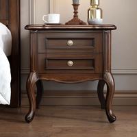 Lit double de luxe en bois massif de style américain avec espace de rangement, cadre de lit extra-large personnalisable pour chambre à coucher et usage hôtelier