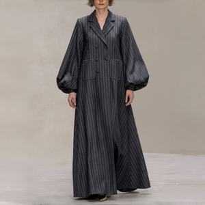 Manteau <span class=keywords><strong>Kimono</strong></span> <span class=keywords><strong>Chic</strong></span> en Rayonne à Motifs Floraux pour Femme, Manches Longues, Poches, Style Modeste, Inspiré de l'<span class=keywords><strong>Abaya</strong></span> de Dubaï, Commande Minimale 2 Pièces, Longueur Cheville - Product Image 1