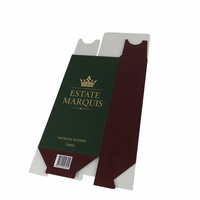 Fabricante de Cajas de Whisky de Lujo, Caja de Cartón Corrugado Portátil Personalizada para Vino, Caja de Regalo para una Sola Botella de Vino