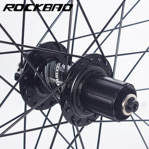 Jeu de roues de vélo de montagne Rockbao 24 26 27,5 29 pouces 32 trous Frein à disque Alliage d'aluminium Axe traversant à libération rapide - Product Image 3
