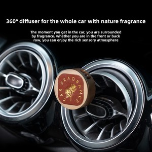 Nouveau diffuseur de parfum pour <span class=keywords><strong>voiture</strong></span>, désodorisant haut de gamme en alliage de zinc, extrait de plantes d'argile diatomée, huile essentielle, coffret cadeau d'aromathérapie - Product Image 2