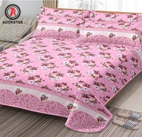 Drap de lit en tissu épais polyester éthiopien simple et élégant fantaisie bleu profond