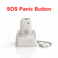 Alarma Personal 4G SOS para Personas Mayores que Viven Solas, Botón de Pánico, Sistema de Alerta GPS SOS para Niños/Pacientes/Demetría/Trabajadores Solitarios