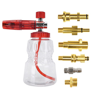Pistola de Espuma Mingou Roja de Aluminio de Alta Presión para Lavado de Autos, Manual con Accesorios para Limpieza de Vehículos - Product Image 1
