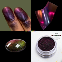 Hersteller Kosmetik Veganes Chamäleon Schwarz Blau Lila Pulver Farbwechselndes Metallisches Mica Perl-Pigment