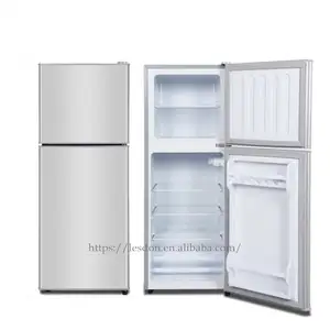핫 세일 스톡 냉장고 에너지 절약형 70L, 78L, 98L 소형 국산 내부 조명 냉장 2 도어 냉장고