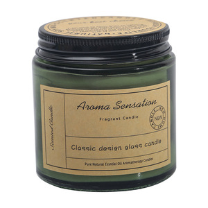Vela Aromática de Cera de Soja Semimanual, en Botella de Vidrio Marrón, para el Hogar, Dormitorio, Regalo Festivo, Esencial para el Sueño - Product Image 5
