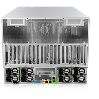 Servidor de 8U con CPU Dual AMD Epyc 9004/9005 y Memoria 32xDDR5, 8xSATA/SAS 3.5' HDD, 8xPCIe5.0, Tarjetas GPU de 600W y Rack para Servidor