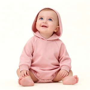 Tutina per Neonati Hongbo in Cotone Organico e Bambù, Felpa con Cappuccio a Maniche Lunghe per Bambini e Bambine da 0-24 <span class=keywords><strong>Mesi</strong></span> - Product Image 3