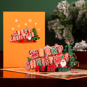 Carte de Noël 3D Pop-up, Cartes de vœux de Noël pour les fêtes d'hiver et le Nouvel An - Product Image 2