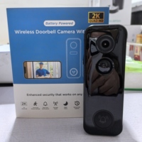 Videoportero Inteligente de 3MP con WiFi, Detección de Movimiento PIR 2K, Audio Bidireccional, IP65 Impermeable, Alimentado por Batería, Control por Aplicación Tuya Home