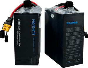 Herewin 14S 51.8V 22000mAh 20C NCM LiCoO2 고출력 리튬폴리머 배터리 (농업 및 훈련용 드론 UAV) - Product Image 1