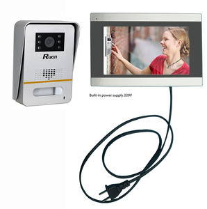 Precio de fábrica 7 pulgadas 1080P Monitor de pantalla táctil Sistema de videoportero con 2MP HD y cámara gran angular para apartamentos - Product Image 1