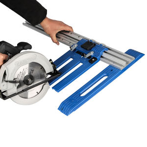 <span class=keywords><strong>Guide</strong></span> de <span class=keywords><strong>scie</strong></span> <span class=keywords><strong>circulaire</strong></span> <span class=keywords><strong>pour</strong></span> le travail du bois, avec rail coulissant fixe et limiteur de coupe, <span class=keywords><strong>pour</strong></span> machines à découper le bois et projets de bricolage manuels - Product Image 3